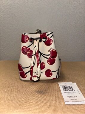COACH Drawstring Wristlet
With Cherry Print